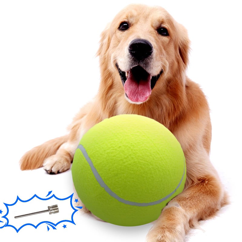 Banfeng Large Dog Tennis Ball,9.5" Giant Doy Sport Ball Toy,Pet Birthday Gifts Interactive Dog Toys for Small Medium Large Dog - Image 1